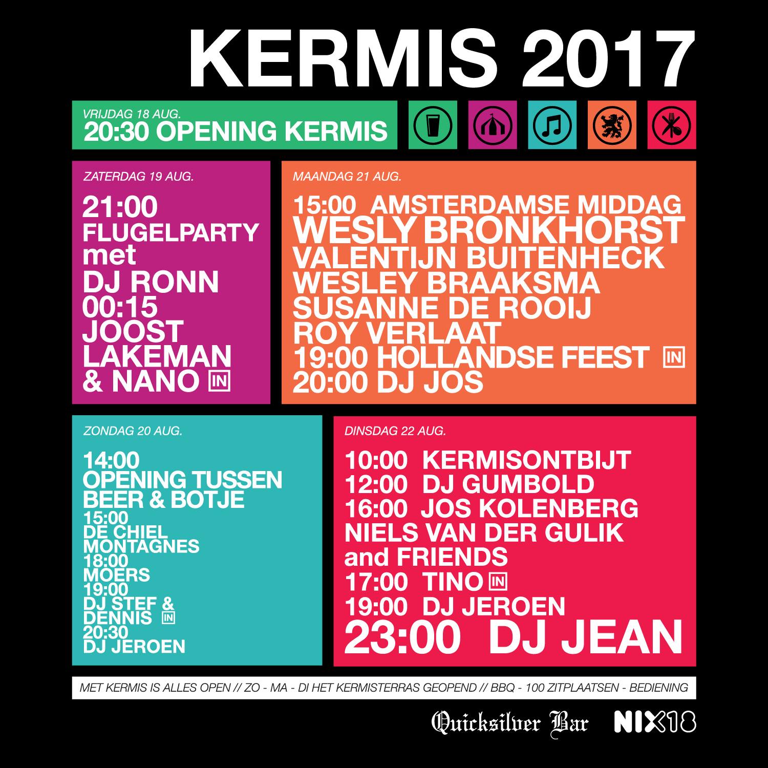 Programma Quicksilver bar